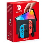 Consola NINTENDO Switch OLED (Joy-Con Neon Red/Neon Blue) Carry Case Bundle