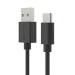 Cablu de date / adaptor Orico ECU-10, USB Male la USB-C Male, 1 m, Black
