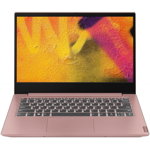 Laptop ultraportabil Lenovo Ideapad S340-14IIL cu procesor Intel® Core™ i5-1035G1 pana la 3.60 GHz Ice Lake, 14", Full HD, IPS, 8GB, 1TB HDD + 128GB SSD, Intel UHD Graphics, Free DOS, Sand Pink
