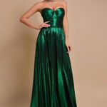 Rochie lunga verde smarald Rn 2575