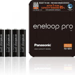 Panasonic Eneloop BK-4HCDE/4LE Ready-to-Use Ni-MH Battery AAA Micro Pack of 4 Black