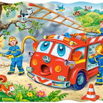 Puzzle 20 piese Maxi fire brigade, Castorland