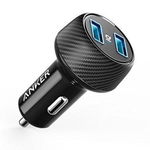 Incarcator auto Anker PowerDrive 2 Elite, 2xUSB, Negru