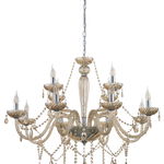 Candelabru BASILANO 1, EGLO, E14, 12X40W, otel, sticla, crom, 150 x 100 cm, inaltime reglabila, IP20