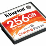Compact flash card kingston, canvas focus, 256gb