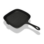 vidaXL Tigaie grill fontă, 24 x 23 cm., vidaXL