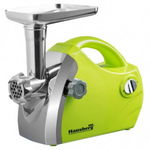 Masina de tocat carne Hausberg HB 3430VR, 1800W, 3 discuri, Accesorii, 1kg/min, Verde, Hausberg