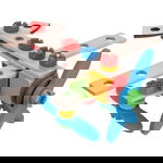 Set de Constructie din Lemn 2 in 1 Avion, 40 piese