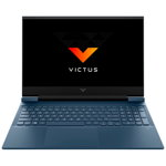 Laptop Gaming HP Victus 16-d1009nq cu procesor Intel® Core™ i5-12500H pana la 4.50 GHz, 16.1", Full HD, IPS, 144Hz, 16GB, 512GB SSD, Nvidia GeForce RTX 3060 6GB, Free DOS, Performance Blue