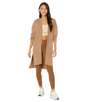 Imbracaminte Femei THRIVE SOCIETE Patch Pocket Cardigan Heather Toffee, THRIVE SOCIETE