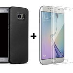 Pachet husa Elegance Luxury Antisoc TPU Black pentru Samsung Galaxy S7 Edge cu folie de sticla Clear gratis !, MyStyle