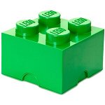 Cutie depozitare LEGO STORAGE 40031734, 2x2, verde inchis