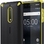 Nokia Protectie pentru spate Rugged Impact Lemon Black pentru Nokia 5