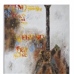 Tablou Guitar arty, lemn de pin panza, Multicolor, 90X3,5X120 cm, Mauro Ferretti