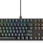 Tastatura mecanica gaming Glorious PC Gaming Race GMMK Full-Size, iluminare RGB, switch Gateron Brown, US-Layout, Negru