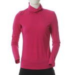 Bluza fuchsia cu guler, 0