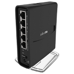Dispozitiv wireless de exterior BaseBox 2, 1 x Gigabit LAN, USB, miniPCIe, 802.11b/g/n 2.4Ghz 2x2, PoE, MikroTik
