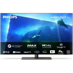Televizor OLED Philips 106 cm (42inch) 42OLED818/12, Ultra HD 4K, Smart TV, WiFi, CI+, Philips