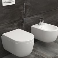 Bideu suspendat Padme, alb, din ceramica