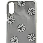 Kate Spade New York Mirror Spade Flower Phone Case for iPhone XS Culoarea Silver Multi