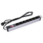 Prelungitor PDU 19" cu 7 x Schuko cu switch ON/OFF 3m, Value 19.99.1637, Value