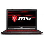 Notebook / Laptop MSI Gaming 15.6'' GL63 8RC, FHD, Procesor Intel® Core™ i7-8750H (9M Cache, up to 4.10 GHz), 8GB DDR4, 1TB, GeForce GTX 1050 4GB, FreeDos, Black, Red Backlit