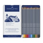 Creioane colorate Aquarelle, 12culori/set, Goldfaber Faber-Castell, Faber-Castell