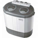 Masins de spalat semiautomata Camry CR 8052, 450W, Putere centrifugare: 630W, Capacitate 3 kg, ECO, Gri/Alb, Camry