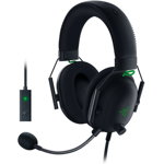 Casti gaming RAZER Blackshark V2 SE + USB SoundCard, THX Spatial Audio, multiplatforma, negru-verde