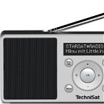 Radio TechniSat Digitradio 1S, portabil, DAB+, 2W, ecran OLED, alb/negru, TechniSat