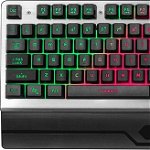 Tastatura Tracer TRAKLA46749, GameZone Ores, iluminata RGB, cu cablu, gri, EN layout, Tracer