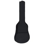 Husa de chitara clasica 1/2 vidaXL, negru, 94x35 cm, material textil