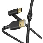 Cablu de Date Hama Stand USB-A - USB-C 1.5 m Negru