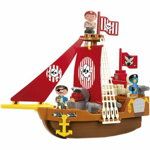 Set cuburi de construit barca piratilor abrick, Ecoiffier