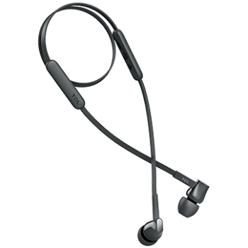 TCL In-ear Bluetooth Headset  Strong Bass  Frequency of response: 10-22K  Sensitivity: 107 dB  Driver Size: 8.6mm  Impedence: 16 Ohm  Acoustic system: closed  Max power input: 20mW  Connectivity type: Bluetooth only (BT 5.0)  Color Shadow Black