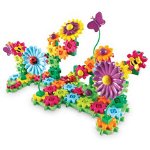 Learning Resources Set de constructie Learning Resources - Gears! Floral 117 piese, Learning Resources