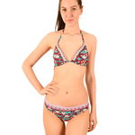 Costum de baie bordo cu flori -cod 43412, 