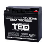 Acumulator AGM TED1223HRM5 12V 23AH HIGH RATE, TED