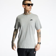 Tricou Nike Sportswear Club Tee Dk Grey Heather/ Black, Nike Tricou Nike Sportswear Club Tee Dk Grey Heather/ Black, Nike