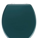 Capac de toaleta, Wenko, Prima, 37 x 41 m, mdf, verde inchis mat, Wenko