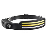 Lanterna Cap cu Senzor MRG M955, Reincarcabila, Slim,3x Banda Led COB C955, 