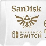 Card de memorie SanDisk micro SDXC pentru Nitendo Switch, 64 GB, U3, 100 Mb/s