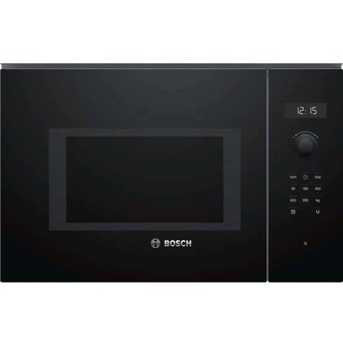 Cuptor cu microunde incorporabil Bosch BFL554MB0, 25 l, 900 W, AutoPilot 7, Butoane retractabile, Control digital, Negru