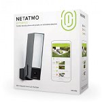 Camera de supraveghere smart Netatmo Presence, Exterior, Control Wi-Fi, Detectare persoane / masini / animale, Compatibila cu iOS si Android, Netatmo