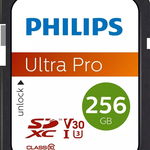 Card Philips Ultra Pro SDXC 256 GB clasa 10 UHS-I/U3 V30 (FM25SD65B/00)