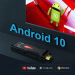 Dongle TV Android 10, Quad Core 1.35 Ghz, 4K 60FPS, HDMI, slot TF, cu telecomanda, Procart