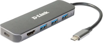 HUB USB D-Link D-Link DUB-2333 Hub USB-C 5-în-1 cu HDMI/USB-PD de vânzare cu amănuntul, D-Link