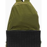 Bottega Veneta Nylon Braided Leather Foldable Paper Backpack Military Green, Bottega Veneta