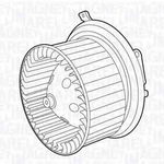 Ventilator habitaclu Aeroterma RENAULT LAGUNA II (BG0 1_) MAGNETI MARELLI 069422463010