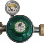 Set regulator gaz de presiune cu furtun si manometru Grandhall A00080040T